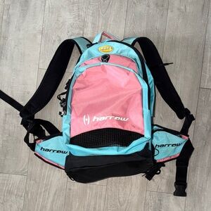 Harrow Pink & Teal Sport Backpack Lightweight Athletic Bag Lacrosse Hockey